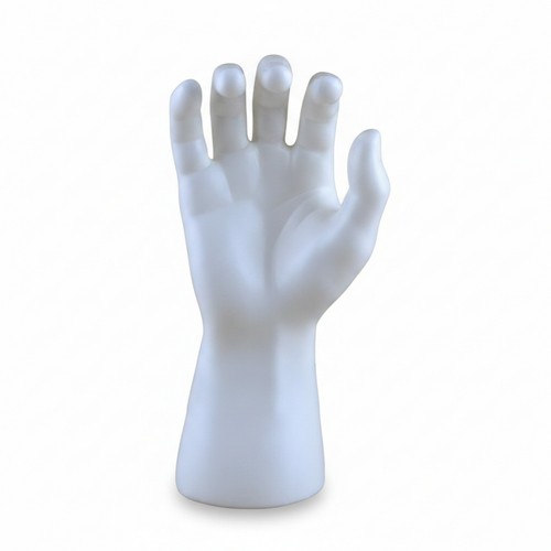 Présentoir main blanc - présentoir,