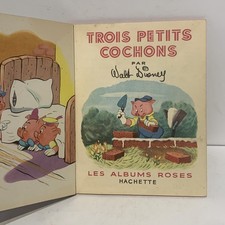 Enfantina - DISNEY - TROIS PETIS COCHONS - Albums Roses - Hachette 1951