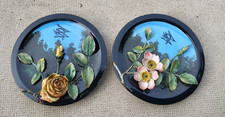 lot 2 assiettes barbotine