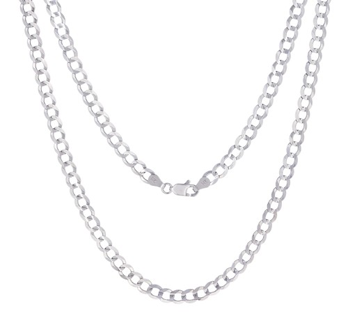 Solide 14k blanc 5mm cubain - 14k,