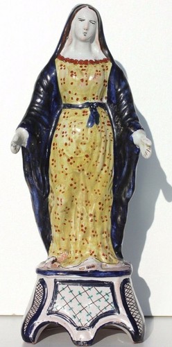 Sainte vierge faience - sainte-vierge, en