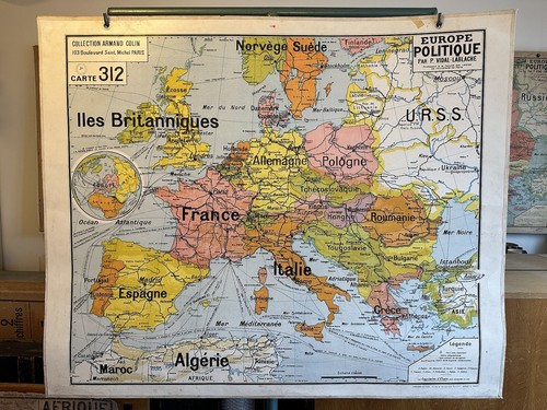 Carte affiche scolaire vidal - carte,