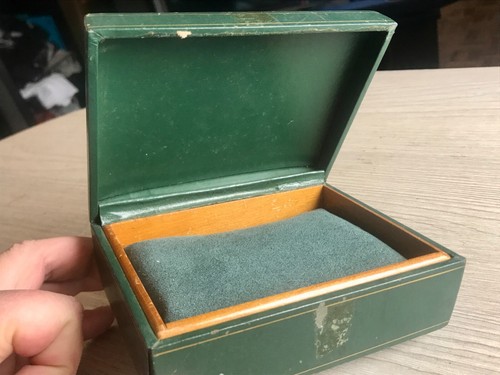 Rolex watch box - with, green