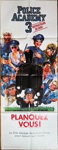 Affiche cinéma police academy - police,