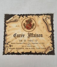 Ancienne Étiquette Vin Cuvée