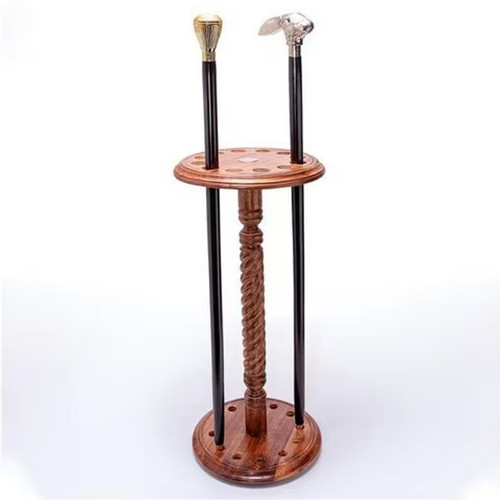 Porte canne marche bois - en,