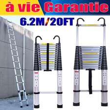 Crochets Détachables Échelle Multifonction Polyvalente Escabeau Alu | 20FT/ 6,2m