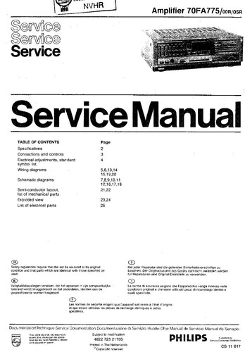 Service manuel instructions - service,