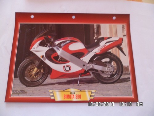 Carte fiche moto 1994 - fiche, bimota