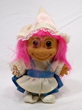 Poupée Trolls Vintage Russ Berrie Autour Du Monde Heidi Cheveux Roses