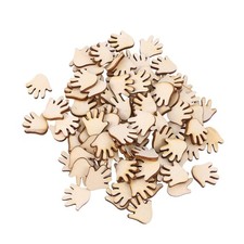 50 Pcs Fournitures De Loisirs Crã©atifs ��atifs Artisanat En Bois Inachevé