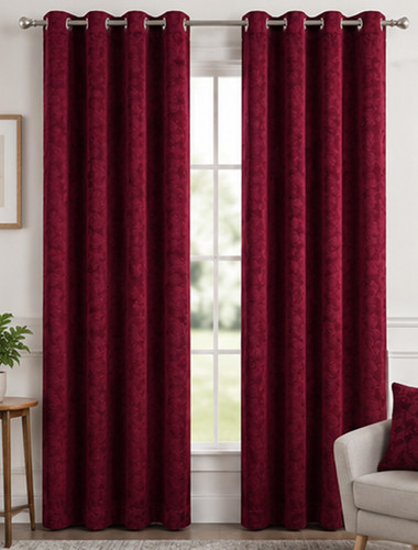 Rideaux marron faits la - marron,