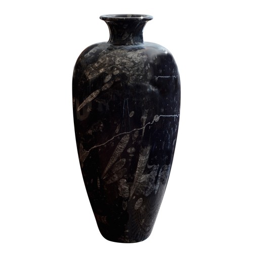 Vase centrotable marbre noir - centrotable,