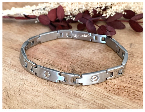 Bracelet moderne 21cm acier - moderne,