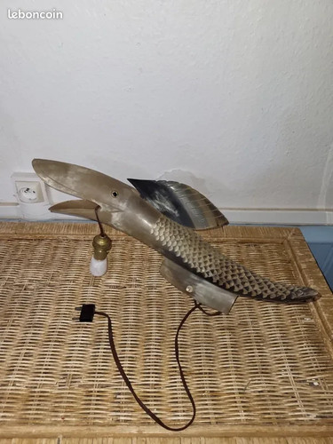 Lampe vintage corne - vintage, en
