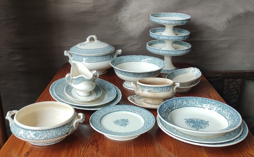Ancien service vaisselle - service, terre