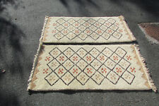Très tendances :Paire de tapis nords africains de style Berbere