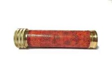 Ancien kaléidoscope en cuir