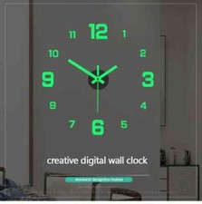 Sans cadre Lumineux 3D Horloge