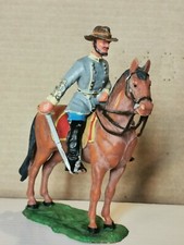 Elastolin Ougen Officier Confédéré à Cheval - Hausser JIM Britains Timpo 