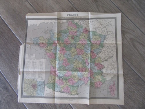 Tres grande carte 1890 migeon - 1890,