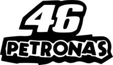 1 stickers valentino rossi ( 71 ), vr46 , autographe, signature, petronas