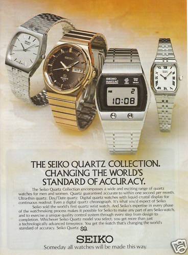 Publicité ancienne montres