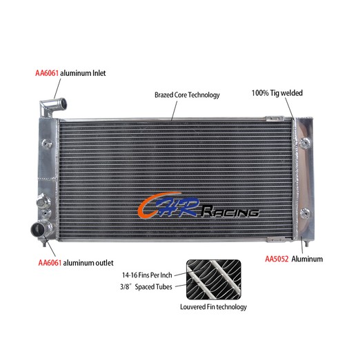 2row aluminum radiator - aluminum,
