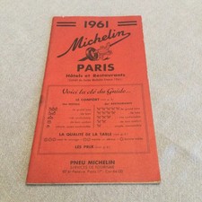 Ancien Guide Michelin Paris 1961 État D Usage Bon État 