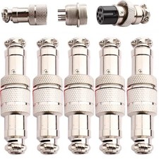 5 Paires GX12 7 Broches