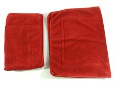 Lot de 2 Tapis Cuisine Salle de Bain Rouge 50x80 cms  Envoi rapide et suivi