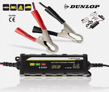 Chargeur batterie auto moto Bateau 6V-12V Dunlop Maintien charge CAMPING CAR