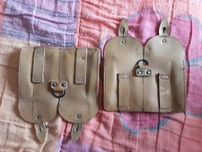 paire de porte chargeurs cuir algerie MAS marquage GUERRE rare