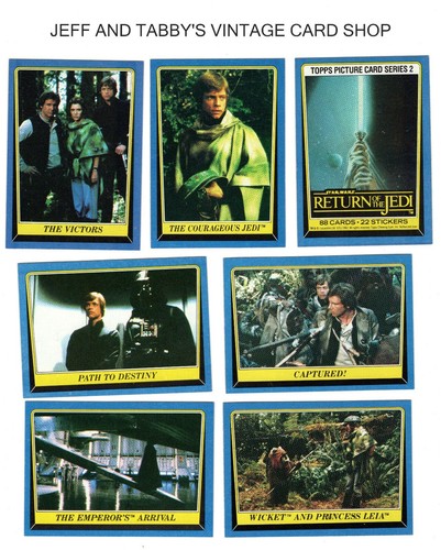 1983 topps star wars return - topps,