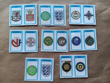 Lot de 8 Vignettes Stickers pour album Panini FOOTBALL 78 - Ecussons Nations