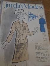 ANCIEN PATRON "LE JARDIN DES MODES JUPE ET VESTE SAHARIENNE   "  T 34/38/40/46