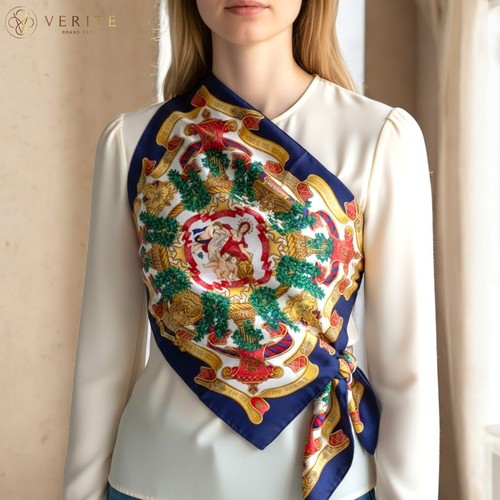 Rare vintage foulard - vintage, soie
