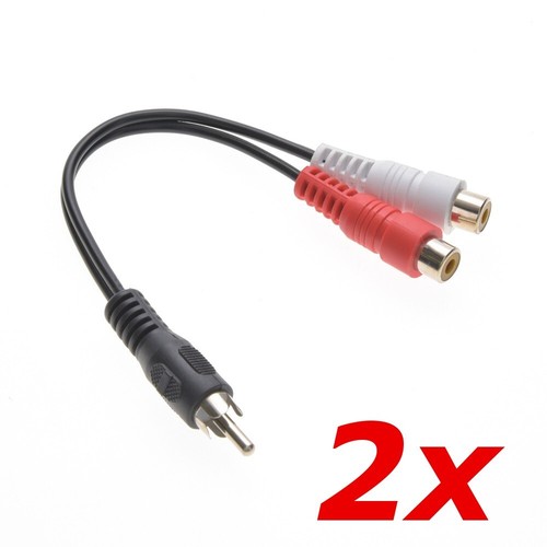 Pack rca male plug to - rca, dual