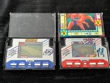 Lot de 2 jeux électroniques de Gakken 1982 - Checker Flag & Big Wrestlor - F1