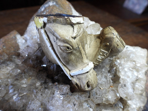 Pipe terre cuite sculptee - ,