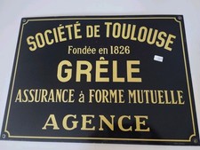 Plaque émaillée SOCIÉTÉ DE