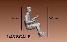 FIGURE 1/43 ENZO FERRARI DRIVING AMALGAME GMP SPARK MINICHAMPS RÉPLIQUES GP