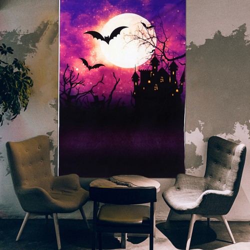 Halloween toile fond - ,