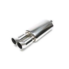 Silencieux universel double sortie ovale DTM