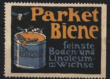 Marque publicitaire parquet