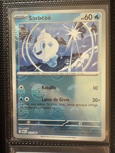Carte pokémon sorbébé - carte,
