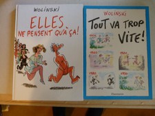 DEUX  ALBUMS BD WOLINSKI ELLES