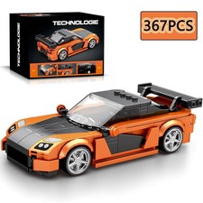 MOC Compatible LEGO - Set de construction voiture Mazda RX7 Orange F&F