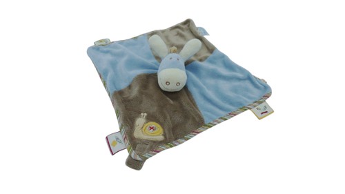 Doudou âne paco plat attache - doudou,