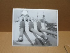 MARINE MILITAIRE US photographie batterie de canons de l'USS BROOKLYN